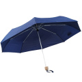 Parapluie léger bleu clair coupe-vent bleu clair à 3 volets